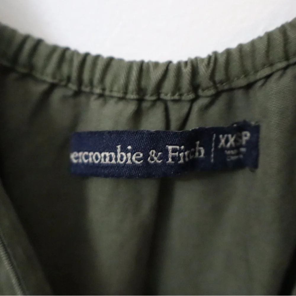 Abercrombie & Fitch Olive Green Wrap Romper